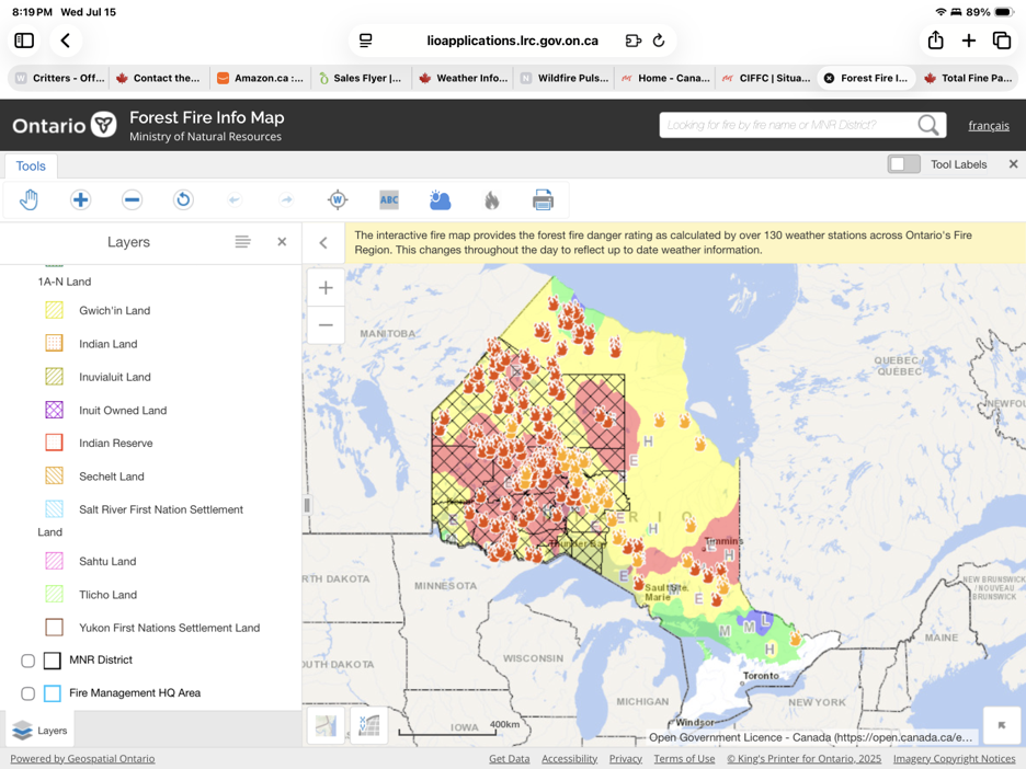 Wildfires Map